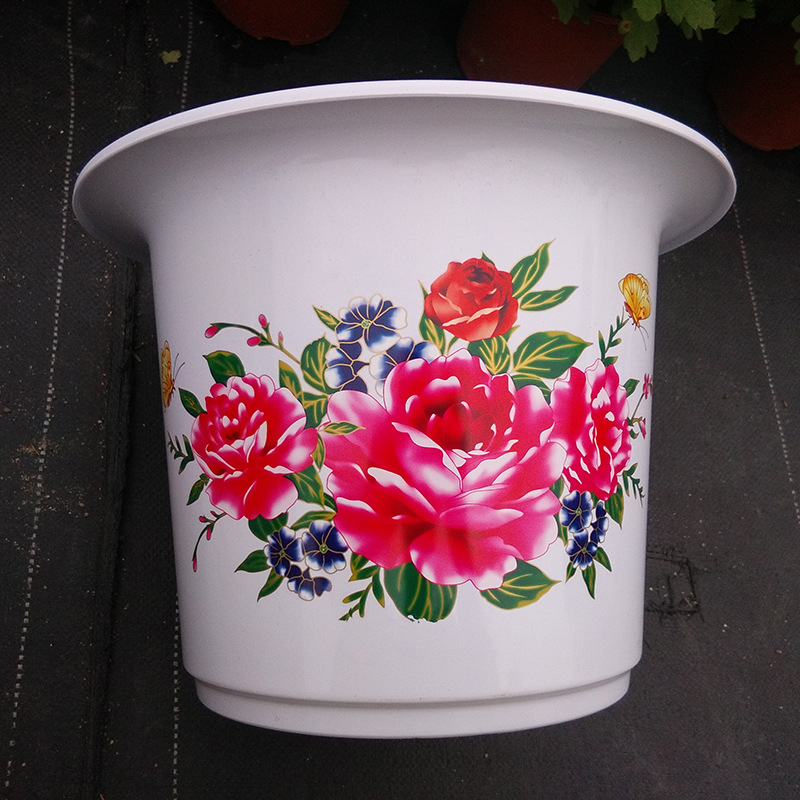 Heat Transfer Stickers for Plastic Flowerpot