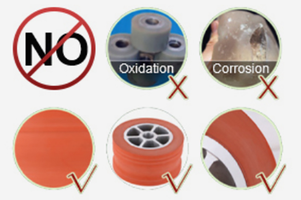 Characteristics of Decai thermal transfer silicone rubber rollers and wheels