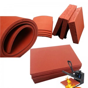High temperature resistant foam silicone rubber pad