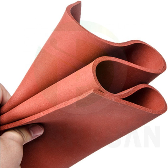 Heat resistant silicone sponge foam sheet for heat press