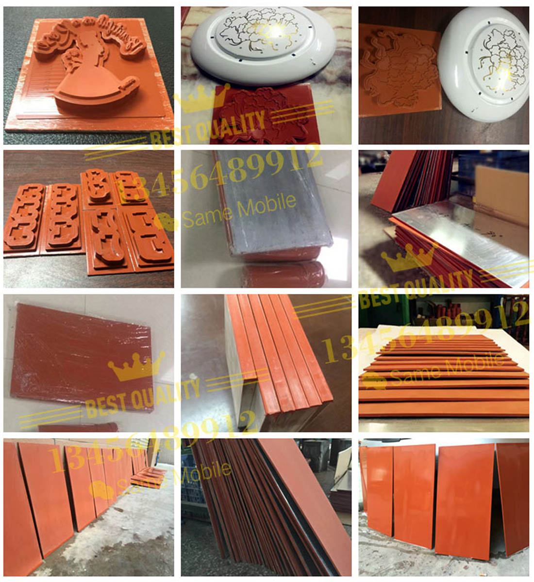 Hot Stamping Silicone Rubber Plate