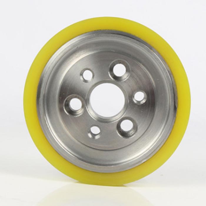 PU small rubber wheel-2
