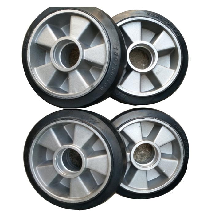 Rubber caster wheels-2