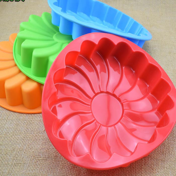 Silicone birthday cake bakeware mold-1