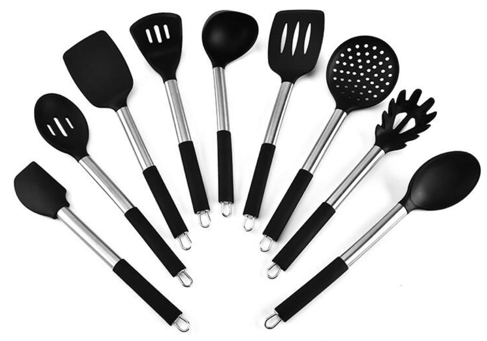 Silicone tableware cutlery spoon knife fork