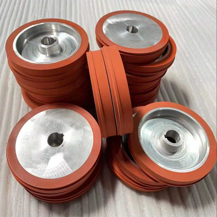 bottle hot stamping silicone rubber wheel