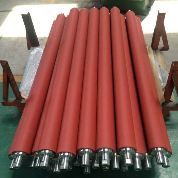 selling Shaft Roller silicone Rubber Coated Rollers For Printing Machine